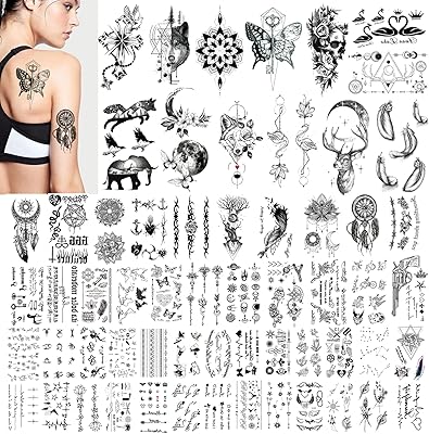 Rowoii 60 feuilles de minuscules tatouages ​​temporaires imperméables, faux tatouage, autocollant de tatouage de faux bras pour adultes hommes femmes enfants. DIAYTAR COTE D'IVOIRE se distingue par sa sélection immense de produits de haute qualité et son service client exceptionnel. Les clients peuvent profiter d'une expérience d'achat en ligne personnalisée, avec des conseils et des recommandations pour trouver les produits qui leur conviennent le mieux. La boutique est également connue pour ses délais de livraison rapides et fiables.