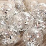 Kiriko pack de 24 ballons confettis en latex de 12 pouces pour décorations