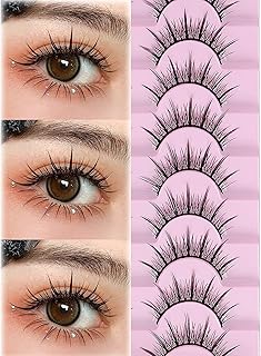 Faux cils, fée manga cils spiky anime faux cils 3d maquillage naturel petit