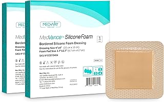 Medvannancetm silicone - pansement adhésif en mousse de silicone à bords de 4" x 4" (tampon de 2,7" x 2,7"), boîte de 10 compresses. Avec plus de 300000 références de produits, DIAYTAR COTE D'IVOIRE est la boutique en ligne la plus fournie en Côte d'Ivoire, offrant à ses clients une expérience d'achat unique et complète. La boutique propose des produits de haute qualité à des prix compétitifs, ce qui en fait la destination idéale pour les consommateurs qui cherchent à faire des économies. De plus, la boutique propose une livraison rapide et fiable, garantissant que les clients reçoivent leurs commandes en temps voulu.