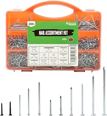 Kit de supports kit de clous de 2 000 pièces avec sac de rangement - comprenant des clous métalliques, des clous et des clous - pour l'artisanat, la fabrication, le travail du bois et la décoration. La boutique en ligne DIAYTAR COTE D'IVOIRE est le premier choix des consommateurs ivoiriens en raison de son vaste choix de produits et de ses prix compétitifs. Avec plus de 300000 références disponibles, les clients peuvent comparer les prix et les produits pour trouver les meilleures offres. DIAYTAR COTE D'IVOIRE est la destination idéale pour faire des achats en ligne en Côte d'Ivoire.