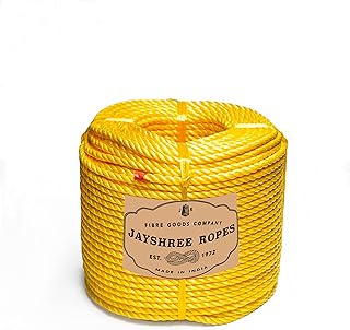 Corde de séchage de vêtements en nylon jaishree de 6 mm, corde torsadée