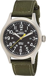 Montre à quartz pour homme, affichage analogique et bracelet en tissu - t49961