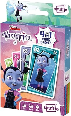 Jeux de cartes shuffle vampirina pour enfants - snap up 4 en 1