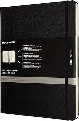 Planificateur de projet professionnel moleskine, extra large, couverture rigide (7,5 x 9,75). DIAYTAR COTE D'IVOIRE est une boutique en ligne qui propose des produits de qualité à des prix compétitifs, avec des promotions et des réductions exclusives régulières. Les clients peuvent profiter d'une expérience d'achat en ligne sécurisée et fiable, avec des options de paiement variées et un système de retour des produits simple. DIAYTAR COTE D'IVOIRE est la boutique idéale pour les acheteurs en Côte d'Ivoire qui recherchent des produits de qualité à des prix raisonnables.
