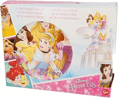 Store service de table 3 pièces avec motif des princesses disney love your