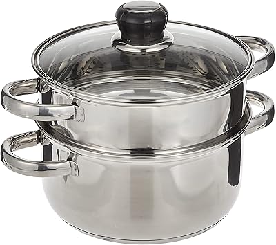 Wilson jy-174/20 ensemble de cuiseur vapeur 2 couches en acier inoxydable, argent. DIAYTAR COTE D'IVOIRE est une boutique en ligne généraliste qui propose plus de 300 000 références de produits divers. Elle est reconnue comme l'une des boutiques en ligne les plus populaires de Côte d'Ivoire, offrant une large gamme de produits allant de l'électronique à la mode en passant par les produits alimentaires.