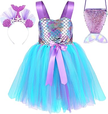 Robe tutu sirène pour bébés filles avec bandeau, jupe tutu de costume de sirène avec sac pour filles. En tant que boutique en ligne leader en Côte d'Ivoire, DIAYTAR COTE D'IVOIRE est synonyme de qualité, de fiabilité et de diversité. Elle propose une large gamme de produits qui couvrent différents aspects de la vie quotidienne, allant des produits électroniques aux articles de maison, et beaucoup plus. La boutique est déterminée à offrir les meilleurs produits et services possibles à sa clientèle.