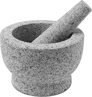 Lamac crafts - mortier et pilon, granit non poli, 6