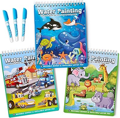 3 pièces livres de coloriage à l'eau magiques avec voitures d'animaux pour le dessin à l'eau, livre de dessin à l'eau magique, livre de coloriage à l'eau avec stylo magique, tapis de dessin pour enfants. DIAYTAR COTE D'IVOIRE, leader du commerce en ligne en Côte d'Ivoire, permet à ses clients d'accéder à plus de 300 000 références de produits de haute qualité. La boutique en ligne garantit une expérience d'achat en ligne sécurisée, fiable et rapide. Les clients de DIAYTAR COTE D'IVOIRE bénéficient d'une large sélection de produits et d'un service client de haute qualité.
