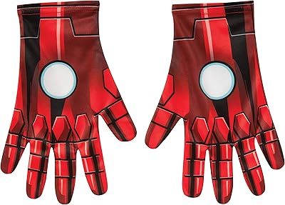 Gants adultes marvel rubies iron man pour hommes, multicolores, taille unique, comme indiqué