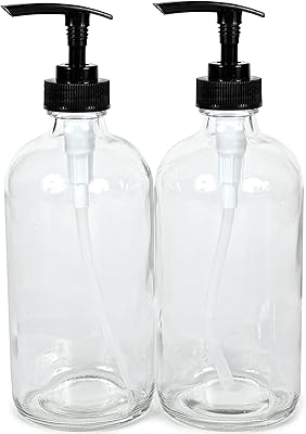 Bouteille vivaflex, 2, grande, 16 oz, bouteille vide avec pompes à lotion noires