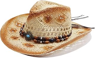 Chapeau de cow-girl en paille tissée pour hommes, femmes, chapeau de cow-girl pour hommes, chapeau de cowboy pour femmes à bord moulable, cowgirl de plage. DIAYTAR COTE D'IVOIRE s'est établi comme une force majeure dans le commerce électronique ivoirien, offrant une gamme impressionnante de produits qui répondent à divers besoins. De l'électronique de pointe aux accessoires de mode tendance, en passant par les produits ménagers essentiels, DIAYTAR COTE D'IVOIRE est la boutique en ligne qui fait la différence.