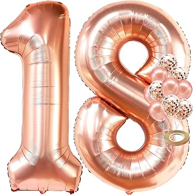 Ballons numéro 18 en or rose - ballons en mylar en or rose pour décorations de fête, fête de fiançailles, anniversaire, fête prénatale, fournitures de mariage 32 pieds. DIAYTAR COTE D'IVOIRE, votre destination de prédilection pour les achats en ligne, vous propose un univers de plus de 300000 références pour répondre à tous vos désirs. Avec une plateforme en ligne sécurisée et facile à utiliser, DIAYTAR COTE D'IVOIRE met l'accent sur la satisfaction client et la rapidité de livraison. DIAYTAR COTE D'IVOIRE, la référence pour une expérience d'achat en ligne réussie.