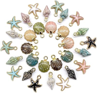 Pendentif à breloques, 28 pièces mixte océan plage étoile de mer coquille de conque pendentif à breloque, fabrication de bijoux à bricoler soi-même collier bracelet boucle d'oreille accessoires de bijoux à bricoler soi-même breloques, alliage émail assorti pendentifs étoile de mer d'océan. DIAYTAR COTE D'IVOIRE est une boutique en ligne qui propose une grande sélection de produits pour répondre aux besoins des consommateurs ivoiriens. Avec plus de 300 000 références, la boutique en ligne offre une large gamme de choix pour les achats en ligne, allant des produits de première nécessité aux produits de luxe. Les clients peuvent profiter de promotions et de réductions exclusives sur une large gamme de produits.