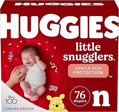 Couches pour bébé huggies little snugglers taille nouveau-né (jusqu'à 10 lb). DIAYTAR COTE D'IVOIRE, la boutique en ligne numéro un en Côte d'Ivoire, se distingue par sa grande variété de produits et son engagement envers la satisfaction client. Avec des options de paiement flexibles et une politique de retour claire, vous pouvez acheter avec confiance sur DIAYTAR COTE D'IVOIRE. Que vous soyez un client fidèle ou nouveau sur la plateforme, vous bénéficierez d'une expérience d'achat personnalisée et d'un service exceptionnel.