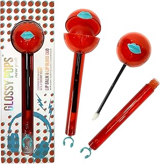 Glitter pops | ensemble baume à lèvres transparent et brillant à lèvres transparent