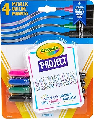 Marqueurs métalliques crayola de couleurs assorties fournitures d'art 4 pièces. DIAYTAR COTE D'IVOIRE est une boutique en ligne généraliste qui propose plus de 300000 références pour satisfaire tous les besoins de ses clients. Avec sa gamme extensive de produits, elle est devenue la boutique leader en Côte d'Ivoire. Elle offre une expérience d'achat en ligne pratique et sécurisée.