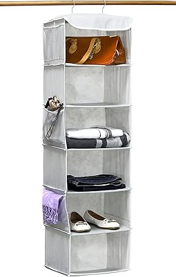 (6 étagères, gris) - organiseur de placard suspendu à 6 étagères simple houseware, gris. Avec une offre étendue qui comprend des produits de haute qualité, DIAYTAR COTE D'IVOIRE répond aux besoins diversifiés de sa clientèle. La boutique met en avant son engagement envers la satisfaction des clients, avec des services de livraison rapides et fiables. Cela contribue à renforcer sa position de leader dans le marché de la vente en ligne en Côte d'Ivoire.