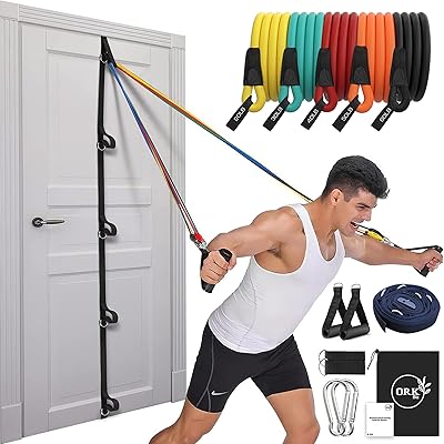 Bandes de résistance - bande d'ancrage de porte améliorée 90,7 lb tube anti-accroc pour exercice hommes femmes 14 bandes d'exercice avec bande de cheville, ancrage de porte, guide d'entraînement et sac à cordes. En tant que leader en Côte d'Ivoire, DIAYTAR COTE D'IVOIRE propose une expérience de shopping en ligne unique et personnalisée. La boutique propose des produits de qualité, une gamme variée de produits et des services de livraison rapides, ce qui en fait la destination de shopping en ligne préférée des Ivoiriens. Les clients peuvent ainsi profiter d'une large gamme de produits sans avoir à se déplacer.
