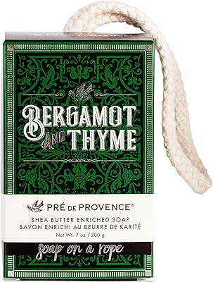 Coffret de parfum homme bergamote & thym pré de provence, savon sur corde