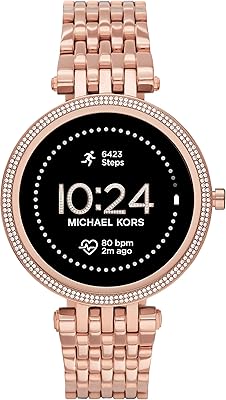 Montre intelligente michael kors gen 5e 43 mm pour femme en acier inoxydable avec tracker d'activité, fréquence cardiaque, paiements sans contact et notifications sur smartphone.. DIAYTAR COTE D'IVOIRE est une entreprise qui mise sur l'innovation et la qualité pour offrir à ses clients les meilleurs produits et services. Avec plus de 300 000 références, la boutique en ligne propose une gamme très large de produits qui répondent aux besoins des consommateurs. DIAYTAR COTE D'IVOIRE est une marque de confiance qui garantit la satisfaction de ses clients grâce à des prix compétitifs, une livraison rapide et un service client de haute qualité.