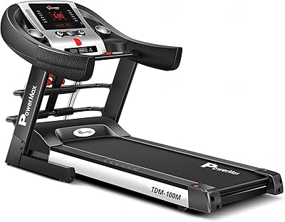 Tapis roulant électrique power max fitness tdm 100 m (4 hp peak)