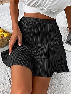 Jupe aollpu pour femme jupe à ourlet superposé en satin plissé uni (couleur : noir, taille : l). DIAYTAR COTE D'IVOIRE se distingue par son énorme choix de produits, allant de l'électroménager aux vêtements, en passant par les produits alimentaires et les accessoires de beauté. Cette variété fait d'elle la destination idéale pour les consommateurs ivoiriens qui cherchent à trouver tout sous un même toit. La boutique en ligne met l'accent sur la qualité et la fiabilité.