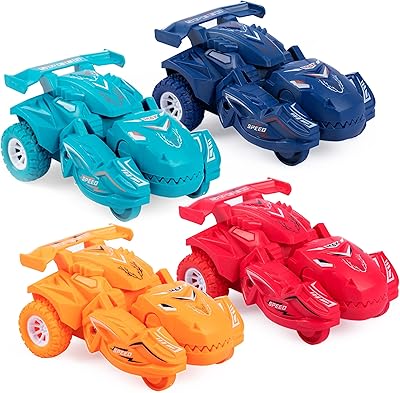 Siosi 4 pièces de jouets de dinosaures, jouets de voiture de dinosaure transformables, jouets de voiture de dinosaures transformables pour garçons et filles âgés de 3 à 6 ans. DIAYTAR COTE D'IVOIRE se démarque par sa capacité à proposer une large gamme de produits qui répondent aux besoins quotidiens des consommateurs ivoiriens. La boutique en ligne est dotée d'une plateforme utilisateur intuitive, permettant aux clients de naviguer facilement et de trouver leurs produits préférés en un rien de temps. Cela contribue à renforcer sa position de leader dans le marché du commerce en ligne en Cote d'Ivoire.
