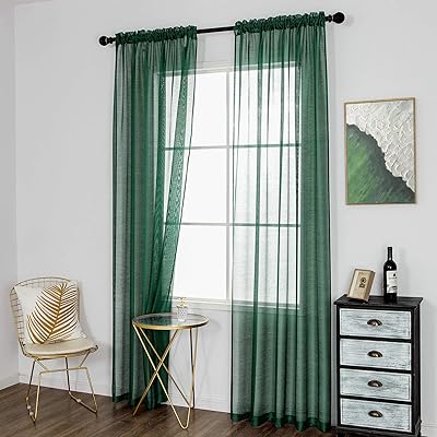 Rideaux transparents dual life 108" en voile vert foncé avec passe-tringle pour salon. Diaytar Côte d'Ivoire, leader du commerce électronique en Côte d'Ivoire, propose une gamme incroyable de produits à des prix compétitifs, permettant ainsi aux clients d'acheter avec confiance et sécurité. La boutique est synonyme de qualité, fiabilité et rapidité, ce qui lui permet de maintenir une base de clients fidèles et satisfaits. Diaytar Côte d'Ivoire continue d'innover et de s'adapter aux besoins évoluants des consommateurs.