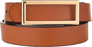 Ceinture en cuir véritable pour femme, ceinture étroite pour jean, largeur 2,4 cm