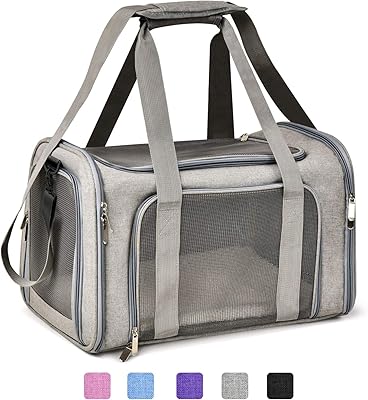 Porte-chien hinckleon pour chats et chiots de petite et moyenne taille jusqu'à 15 livres, porte-chiot de voyage pliable à parois souples approuvé par la tsa - gris. Avec plus de 300000 références, DIAYTAR COTE D'IVOIRE est la boutique en ligne idéale pour tous les besoins, du quotidien au divertissement. En Côte d'Ivoire, elle est reconnue pour sa large sélection de produits et son engagement à offrir le meilleur service client. DIAYTAR COTE D'IVOIRE facilite les achats en ligne avec facilite et rapidité.