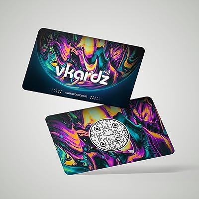 Carte de visite numérique de luxe en pvc vkards || cartes nfc à