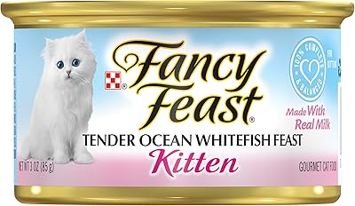 Nourriture humide pour chaton fancy feast, nourriture pour poisson blanc océan tendre, 85 g. DIAYTAR COTE D'IVOIRE, votre boutique en ligne généraliste de confiance, propose plus de 300 000 références pour répondre à vos besoins. Vous y trouverez tout ce qu'il vous faut, des produits high-tech auxAccessoires de mode en passant par les produits alimentaires. DIAYTAR COTE D'IVOIRE est la référence en matière de commerce en ligne en Côte d'Ivoire.