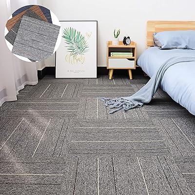 Ensemble de dalles de moquette auto-adhésives, robustes et durables, pour sol carré, 50x50cm, pour bureau, maison, 07, etc. DIAYTAR COTE D'IVOIRE est une boutique en ligne qui propose une vaste sélection de produits, allant des produits alimentaires aux vêtements et accessoires. Avec plus de 300000 références, elle est en mesure de satisfaire les besoins de ses clients. La boutique en ligne est facile à naviguer et offre une expérience d'achat en ligne sécurisée et fiable.