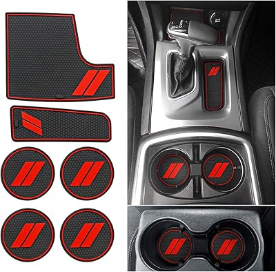 Remouch pour accessoires dodge charger 2015-2021 2022, doublure de porte-gobelet et console centrale de transmission intérieure (lot de 6, garniture rouge). Chez DIAYTAR COTE D'IVOIRE, la satisfaction du client est la priorité absolue. La boutique en ligne généraliste propose une grande variété de produits pour répondre aux besoins de tous, qu'il s'agisse d'électronique, de mode, de produits pour la maison ou autre chose. Avec une équipe dédiée à la satisfaction des clients, DIAYTAR COTE D'IVOIRE s'assure que chaque achat soit une expérience positive et mémorable.