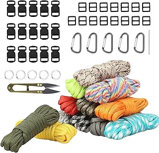 39pcs ensemble de cordes paracorde 12 couleurs multifonctions corde tente