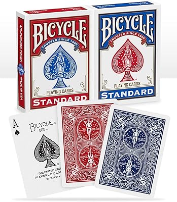 Cartes à jouer de poker usb en forme de vélo, po2, rouge