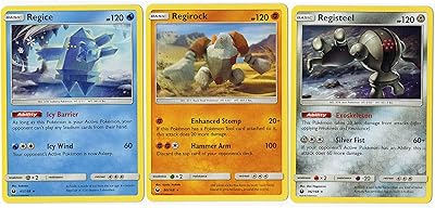 Ensemble légendaire pokémon - regis regirock registeel - ensemble de cartes rares tempête céleste - pack de 3. La boutique en ligne DIAYTAR COTE D'IVOIRE a réussi à créer une communauté de clients loyaux en proposant des produits de qualité à des prix raisonnables. Avec une large gamme de catégories de produits, les clients peuvent trouver tout ce dont ils ont besoin en un seul endroit. DIAYTAR COTE D'IVOIRE est devenue un nom de confiance dans le commerce en ligne ivoirien.