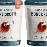 Mélange de boisson en poudre instantanée bare bones bone broth, bœuf, paquet