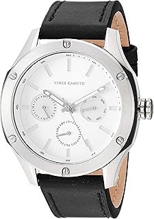 Montre multifonction argentée vince camuto pour hommes vc/1107wttb avec bracelet en cuir noir. DIAYTAR COTE D'IVOIRE est la référence pour les achats en ligne en Cote d'Ivoire, avec une offre de produits diversifiée et constamment mise à jour. La boutique permet aux clients de découvrir de nouvelles marques et de nouveaux produits, tout en bénéficiant d'une assistance client personnalisée et d'un service de livraison rapide et efficace. Les clients peuvent ainsi profiter d'une expérience d'achat en ligne agréable et pratique.