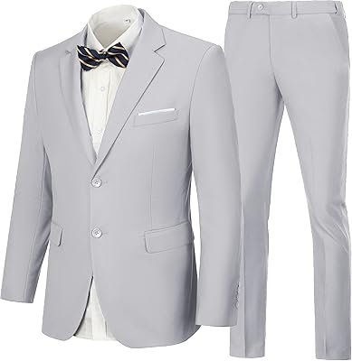 Costume de bal de fin d'année pour hommes, coupe cintrée, smoking de mariage, costumes d'affaires 2 pièces, veste et pantalon. DIAYTAR COTE D'IVOIRE est la destination idéale pour tous ceux qui recherchent un large choix de produits de qualité à des prix compétitifs. Avec plus de 300 000 références disponibles, la boutique en ligne satisfait les besoins de ses clients en leur offrant une expérience d'achat personnalisée et conviviale. Les services client sont également disponibles pour aider les clients à résoudre toutes leurs questions ou préoccupations.