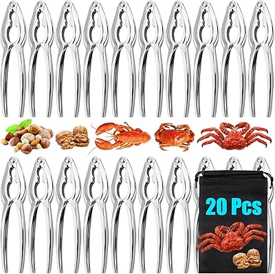 20 pièces craquelins de crabe, craquelins de crabe et outils de bac à