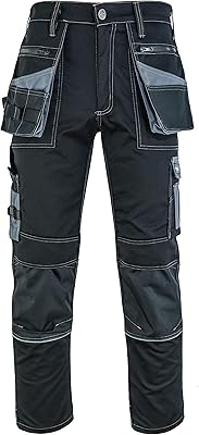 Pantalon de travail pour hommes - pantalon de travail et de sécurité professionnel robuste avec poches holster - pantalon cargo de travail pour hommes avec poches pour genouillères - noir - 310 gsm. DIAYTAR COTE D'IVOIRE prend en charge la satisfaction de ses clients, en offrant un service client de haute qualité. La boutique en ligne met à disposition une équipe de soutien dédiée pour répondre à toutes les questions et préoccupations des clients, ainsi que pour les aider à résoudre leurs problèmes éventuels. Cela démontre l'engagement de la boutique à offrir une expérience d'achat positive à ses clients.