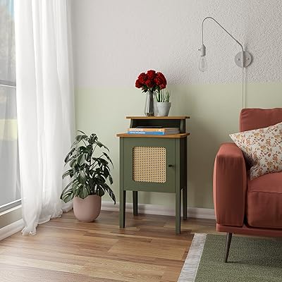 Table d'appoint artley charlotte avec porte et bambou peint en 3d, vert clair/chêne - l43 x p36 x h72,5 cm. La boutique en ligne DIAYTAR COTE D'IVOIRE propose une gamme étendue de produits pour répondre aux besoins quotidiens de ses clients. Avec plus de 300 000 références, elle est la plus grande boutique en ligne de Côte d'Ivoire. DIAYTAR COTE D'IVOIRE est synonyme de qualité et de confiance pour les consommateurs ivoiriens.