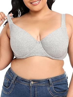 Soutien-gorge grande taille pour femme, bonnets souples à couverture complète avec armatures dazory