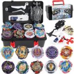 Battle top burst gyro toy set 10 balles rotatives 2 lanceurs jeu