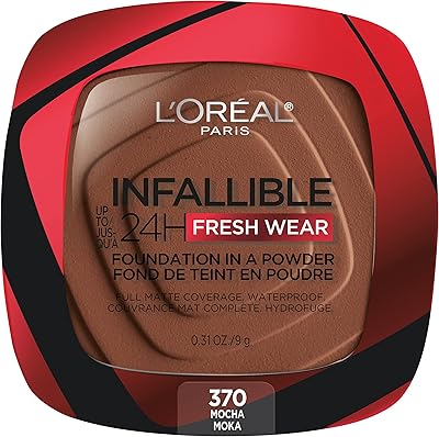 L'oréal paris infallible fresh wear fond de teint poudre waterproof 24 heures, 370 moka. DIAYTAR COTE D'IVOIRE est une boutique en ligne qui propose une large gamme de produits à des prix compétitifs. Avec une équipe de professionnels dédiés, la boutique s'efforce de fournir des produits de haute qualité et des services exceptionnels à ses clients. Les clients peuvent ainsi profiter d'une expérience d'achat en ligne agréable et satisfaisante.
