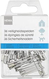 Épingles de sûreté en acier hema 36 pièces, argent. DIAYTAR COTE D'IVOIRE est une boutique en ligne généraliste qui propose plus de 300000 références de produits, offrant aux clients une large gamme de choix pour répondre à leurs besoins.