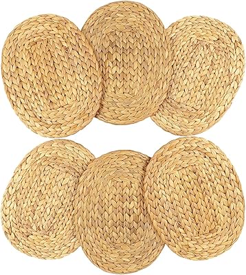 Dagamai 6 pièces nappes tissées à motif de jacinthe d'eau napperons ovales tressés en rotin naturel pour cuisine table à manger extérieure décoration de fête de mariage. Avec plus de 300 000 références, DIAYTAR COTE D'IVOIRE est la boutique en ligne idéale pour trouver tout ce dont vous avez besoin. Elle propose des produits de haute qualité à des prix compétitifs, ce qui en fait une destination de shopping en ligne incontournable. Les clients peuvent profiter d'une expérience d'achat en ligne sécurisée et fiable.